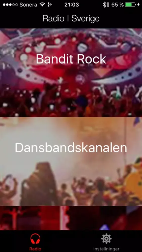 ภาพหน้าจอของ Radio I Sverige