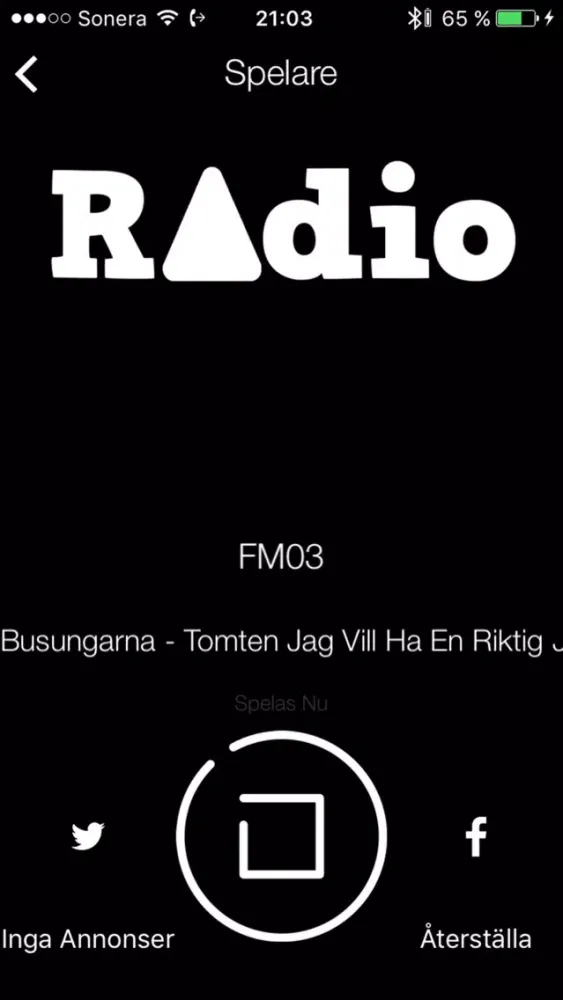 ภาพหน้าจอของ Radio I Sverige