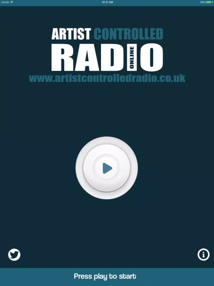 Capturas de pantalla de Artist Controlled Radio iPad 