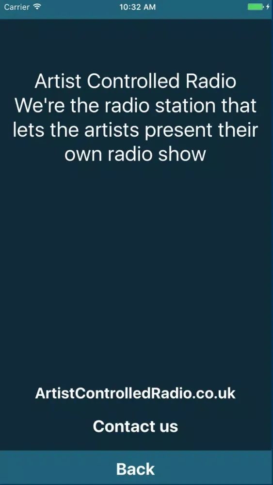 Capturas de pantalla de Artist Controlled Radio