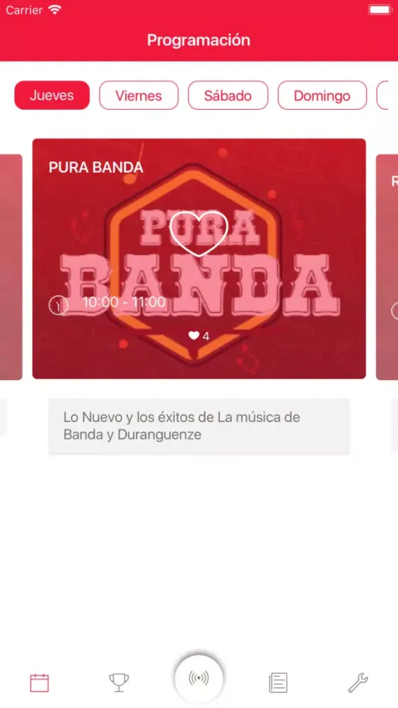 Screenshot di Radio Ranchera
