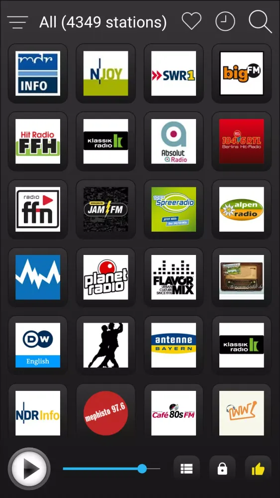 Ảnh chụp màn hình của Germany Radio FM - Radio Deutsche FM