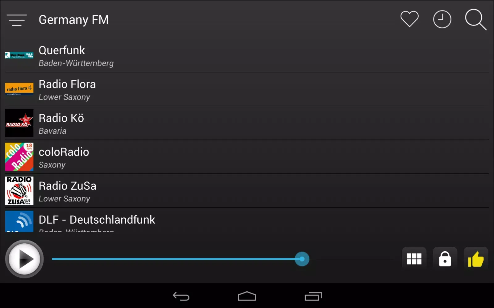 Ảnh chụp màn hình của Germany Radio FM - Radio Deutsche FM