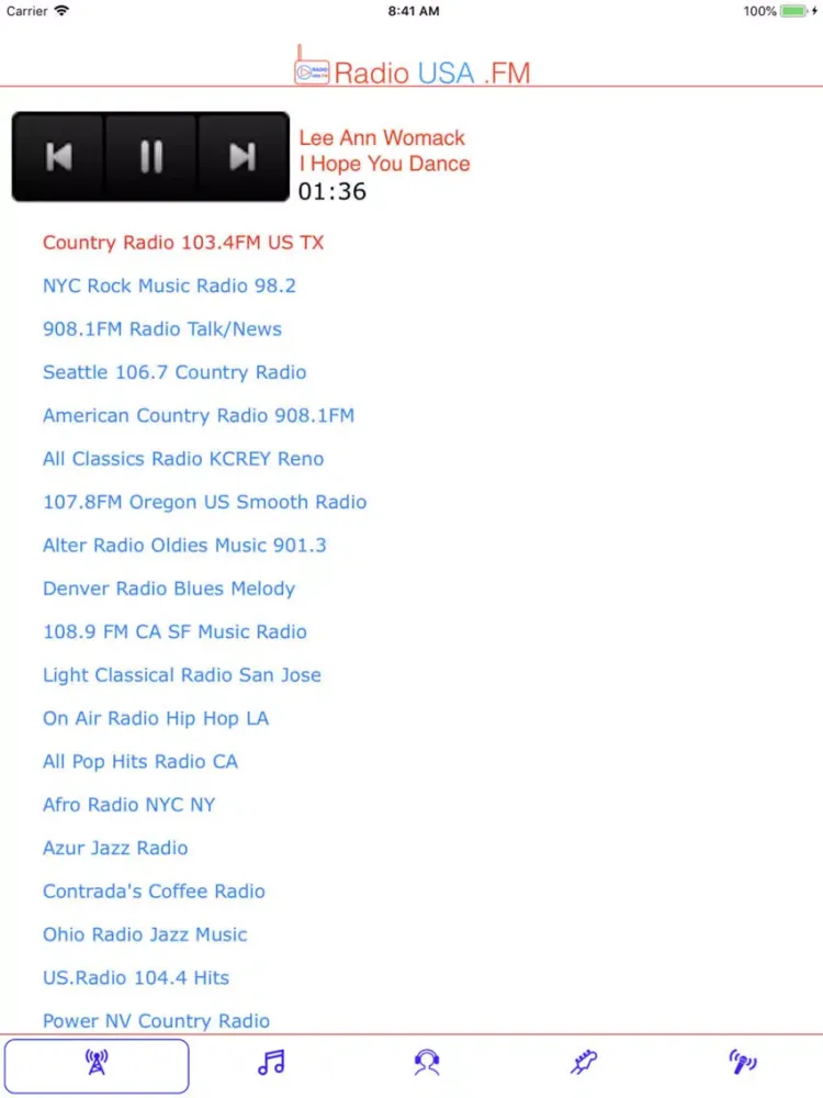 Radio USA .FM iPad  Ekran Görüntüleri