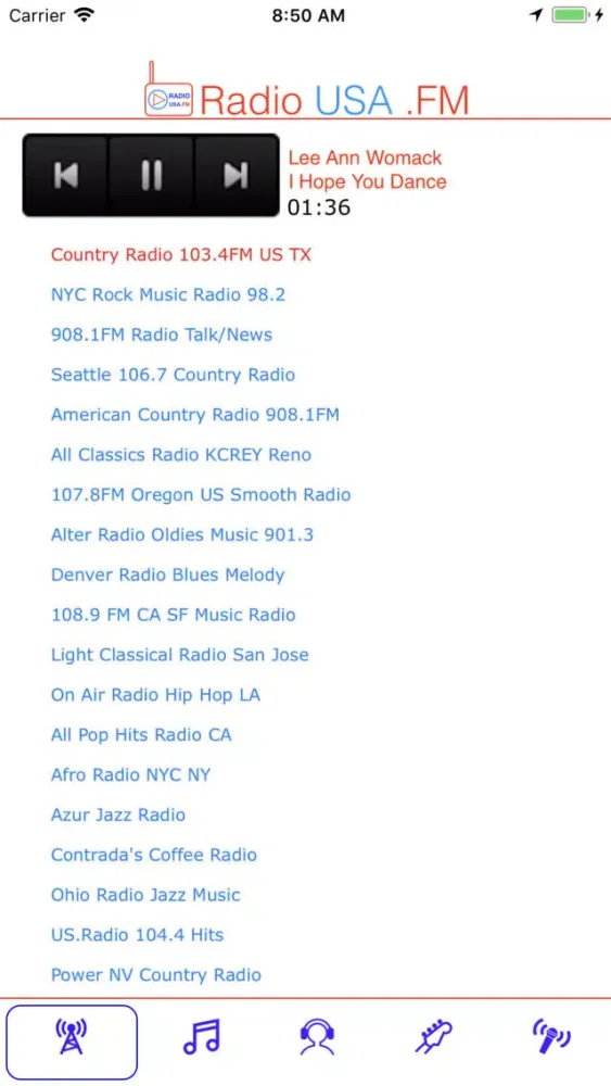 Radio USA .FM Ekran Görüntüleri