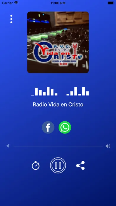 Captures d'écran de Radio Vida en Cristo