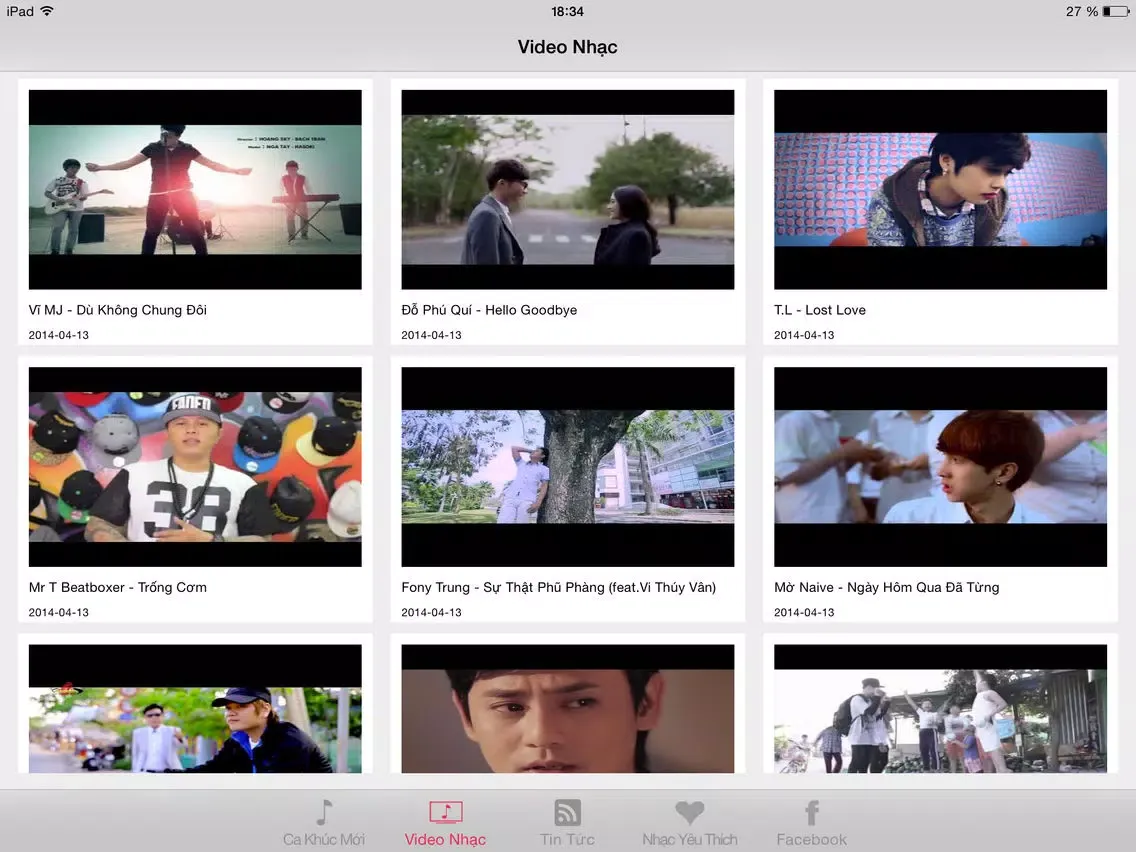 Nhạc Việt - Nghe nhạc trực tuyến iPad Screenshots