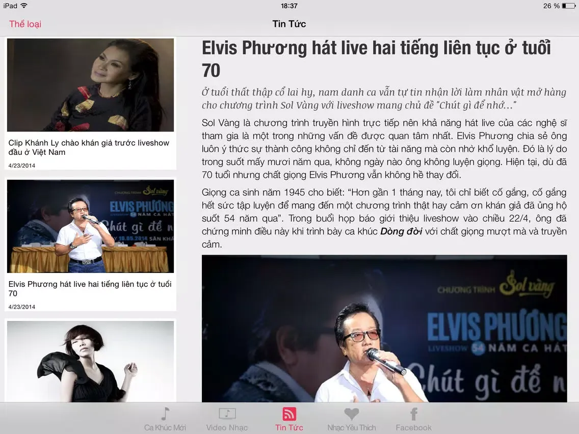 Nhạc Việt - Nghe nhạc trực tuyến iPad Screenshots