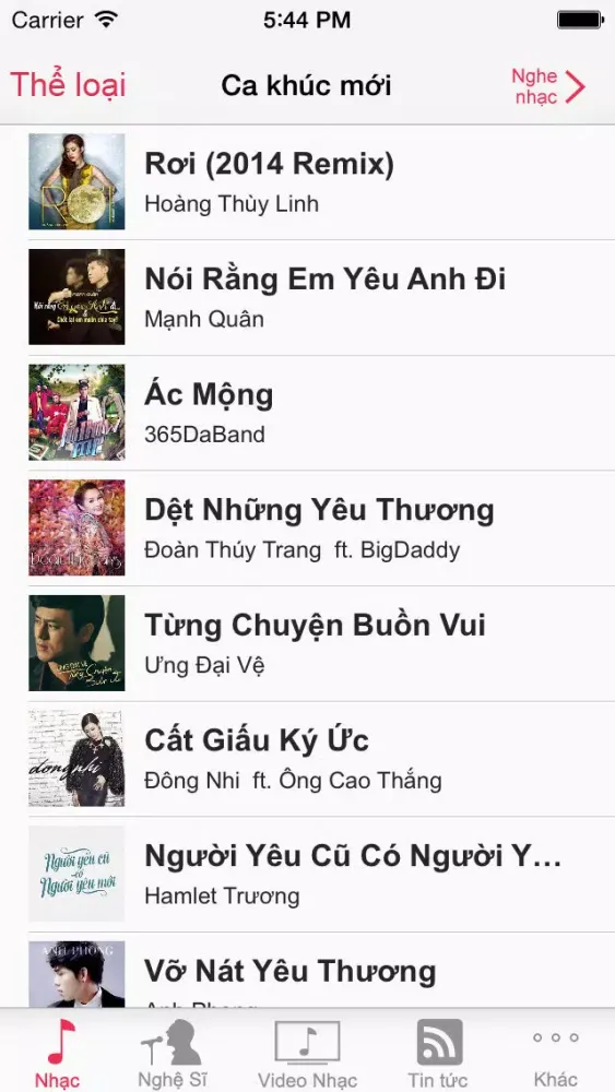 Nhạc Việt - Nghe nhạc trực tuyến Screenshots