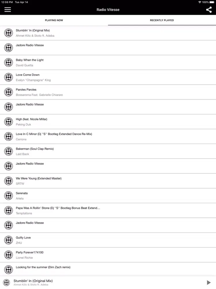 Screenshot di Radio Vitesse iPad 