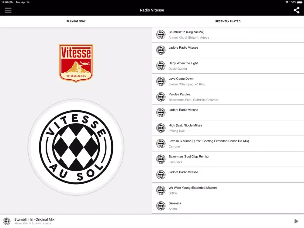 Screenshot di Radio Vitesse iPad 
