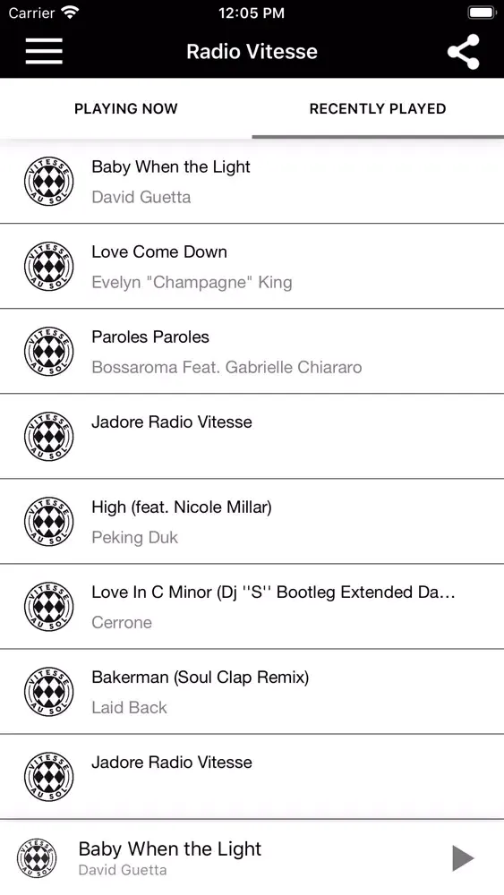 Screenshot di Radio Vitesse