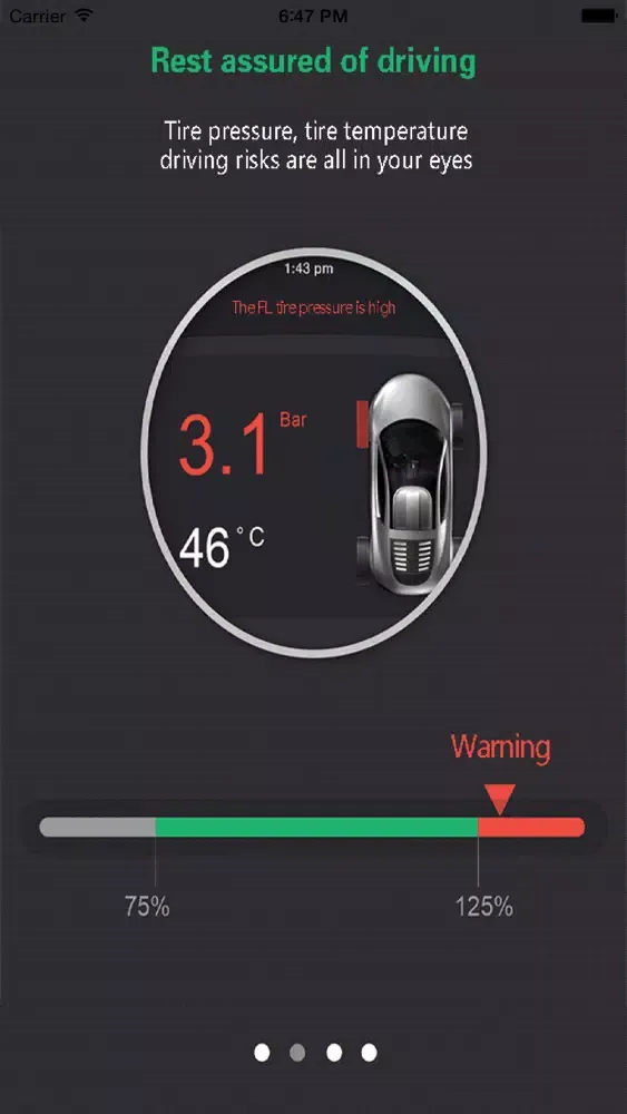 Capturas de tela do RADIQ4U TPMS