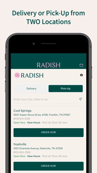 Capturas de pantalla de Radish Kitchen