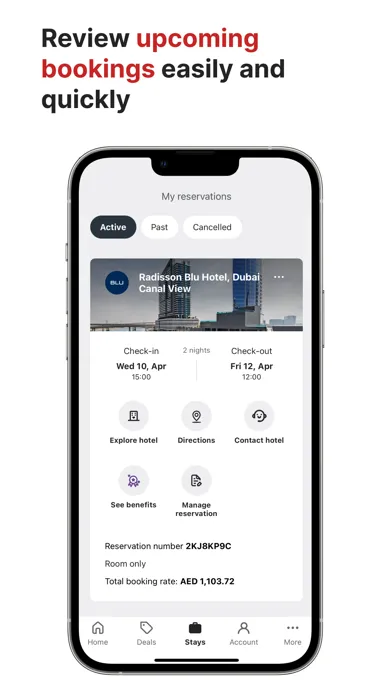 Radisson Hotels Stays Screenshots
