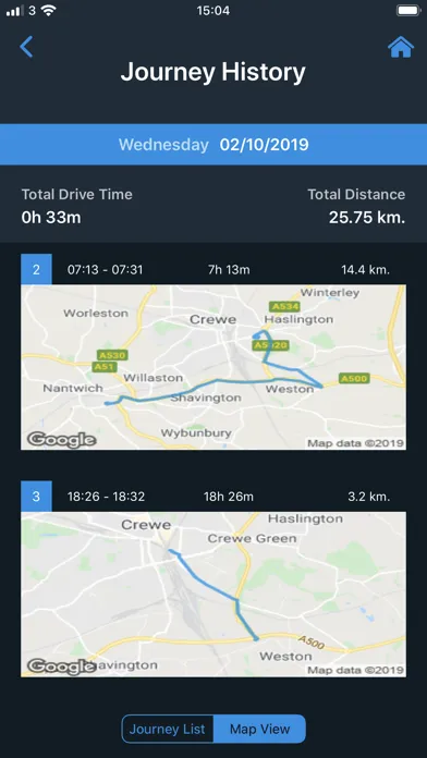 Capturas de pantalla de Kinesis Driver App