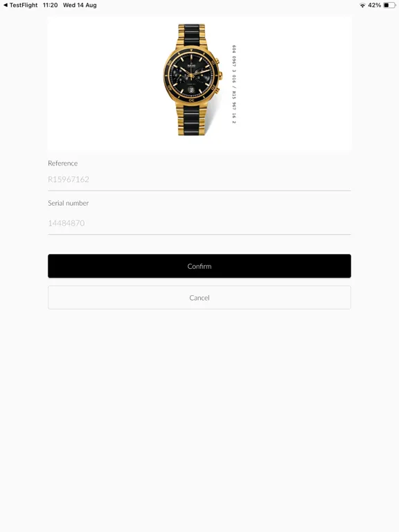 Rado Scanner iPad  Screenshots