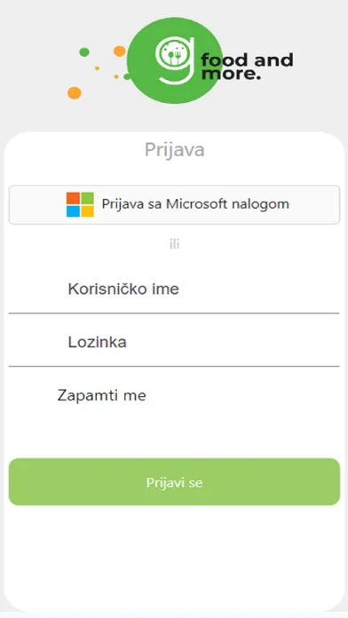 Captures d'écran de GFood Serbia