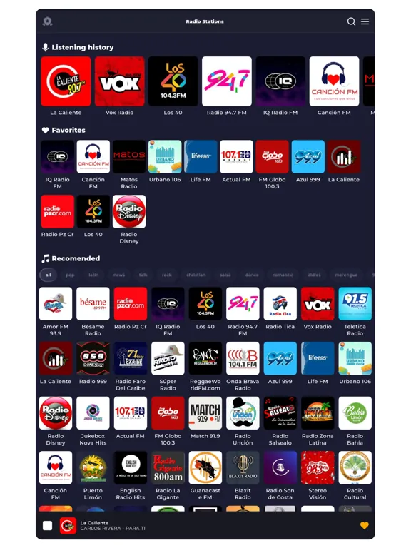 صور Radio Costa Rica Online iPad 