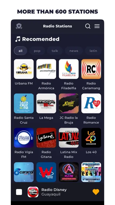 Radio Ecuador FM: Online Radio Screenshots