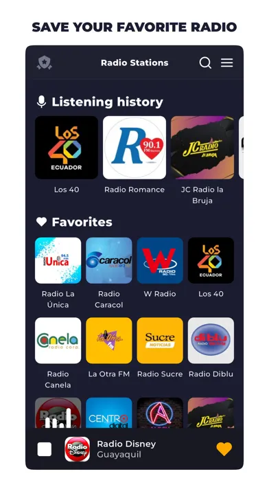 Radio Ecuador FM: Online Radio Screenshots