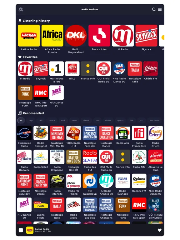 Capturas de pantalla de Radio France FM: Live Radio iPad 