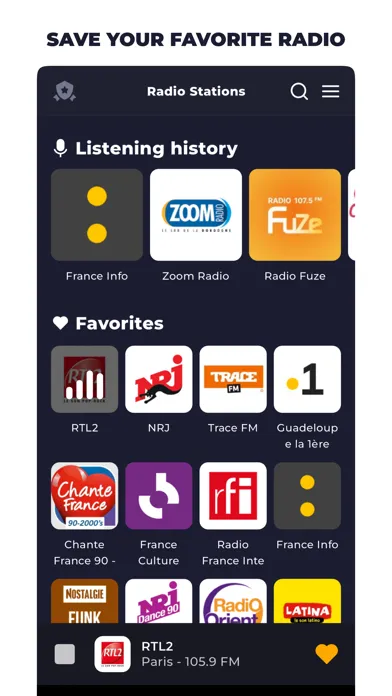 Capturas de pantalla de Radio France FM: Live Radio