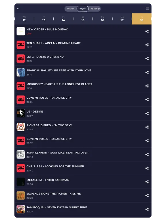 Radio Croatia - Online Radio iPad  Screenshots