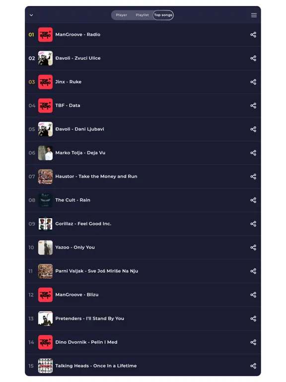 Radio Croatia - Online Radio iPad  Screenshots