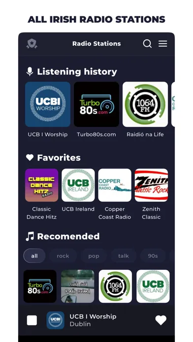Radio Ireland FM Online Screenshots