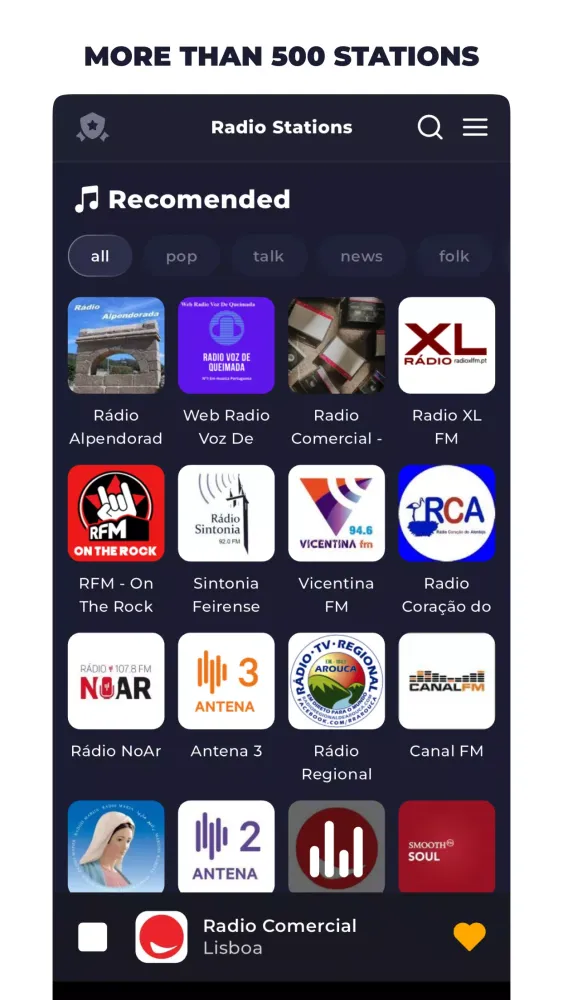Radio Portugal - Online Radio Ekran Görüntüleri