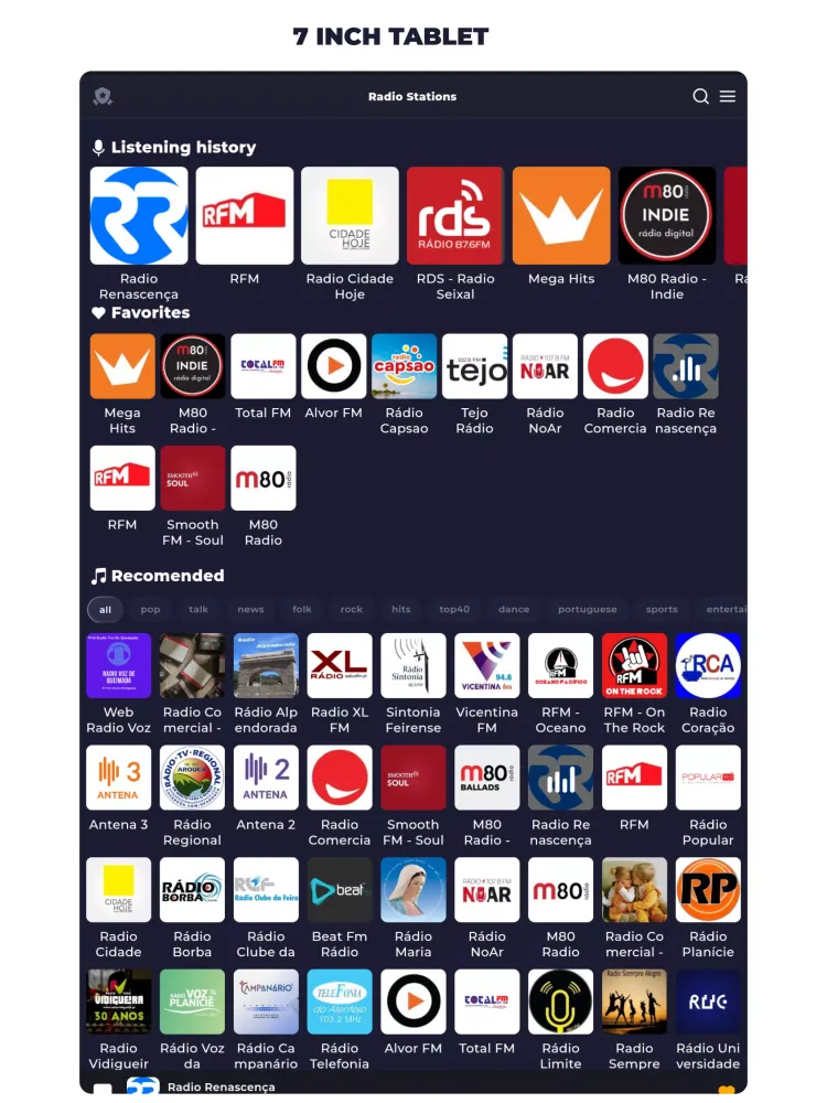 Radio Portugal - Online Radio Ekran Görüntüleri