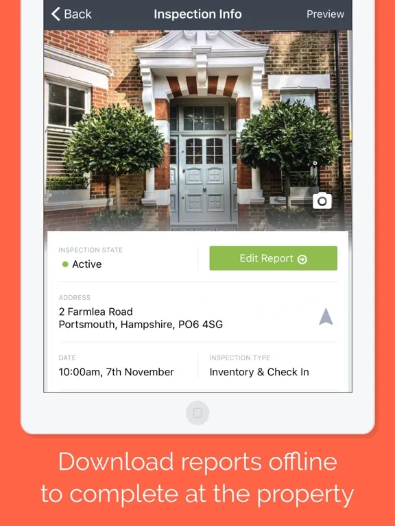 ภาพหน้าจอของ Host Inspect iPad 