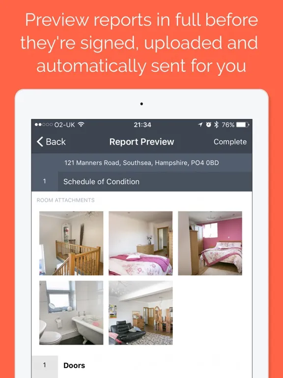 ภาพหน้าจอของ Host Inspect iPad 