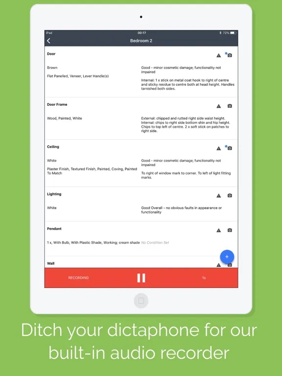 Tangkapan layar InventoryBase iPad 