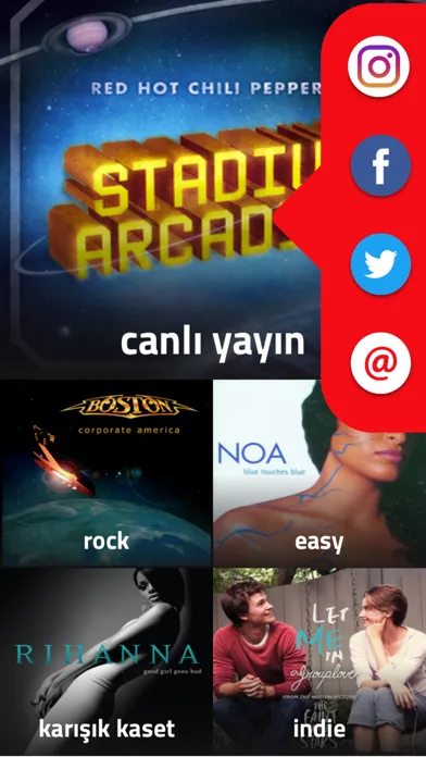 Capturas de tela do Radyo ODTÜ