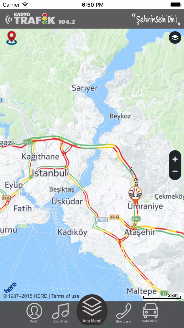 Ảnh chụp màn hình của Radyo Trafik