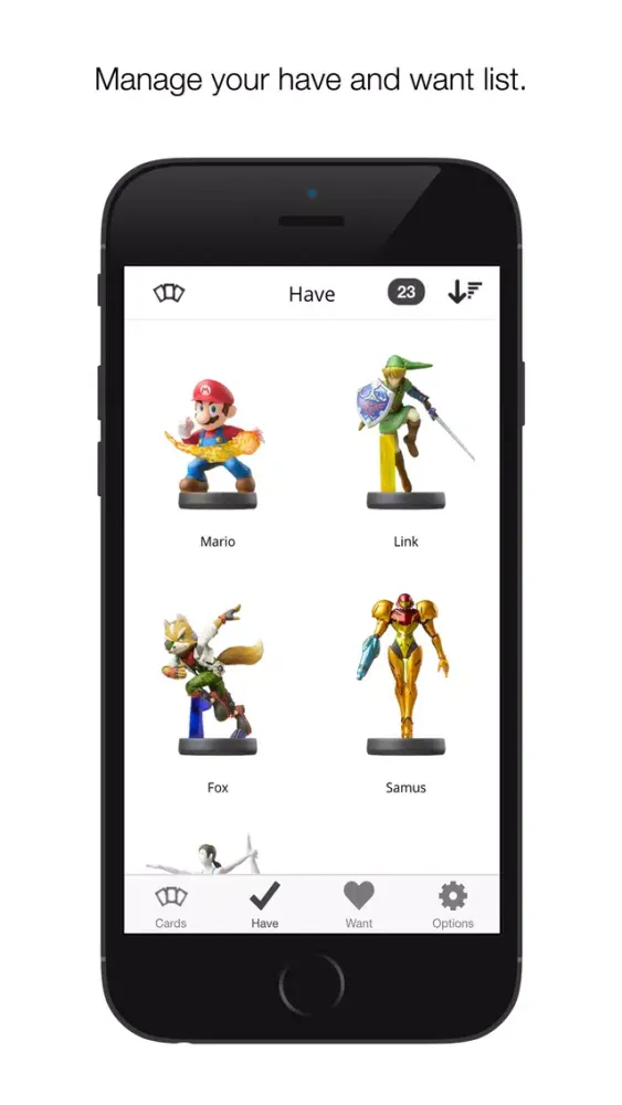 Capturas de tela do Collect for amiibo