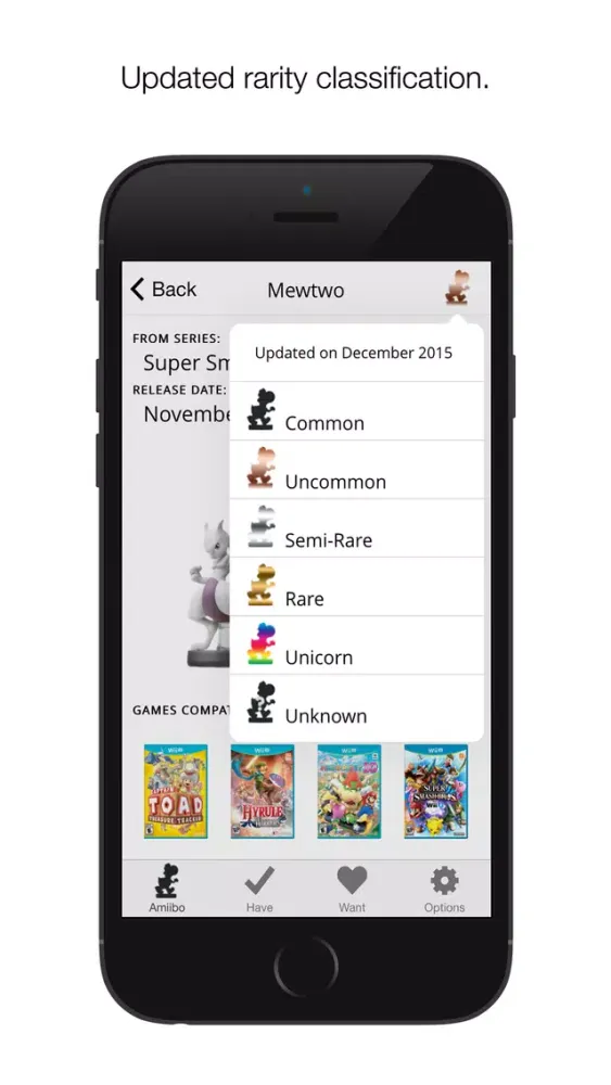 Capturas de tela do Collect for amiibo