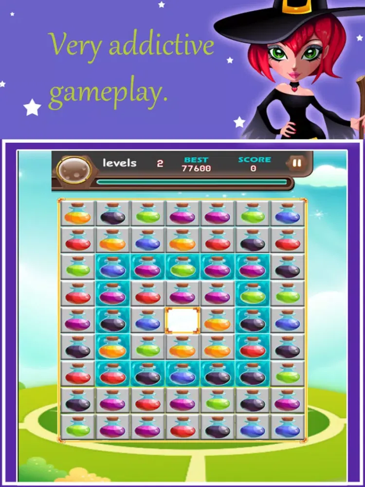Witch Puzzle - Match 3 Potion iPad  Screenshots