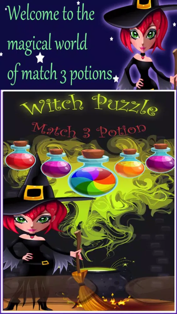 Witch Puzzle - Match 3 Potion Screenshots