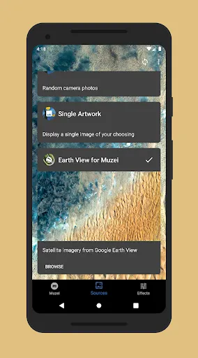 Earth View for Muzei Screenshots