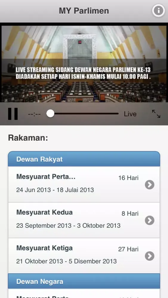 Tangkapan layar MY Parlimen