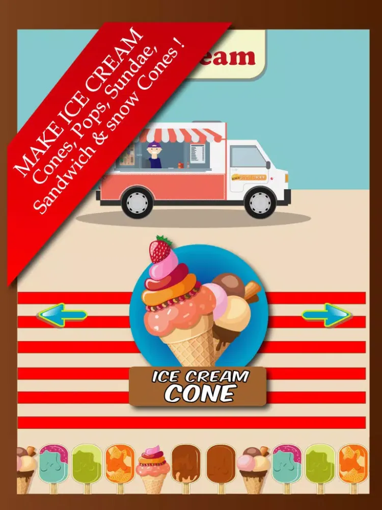 Tangkapan layar Ice Cream Monster - Frozen Snow Cone Maker & My Pudding Cone Dessert Shop iPad 