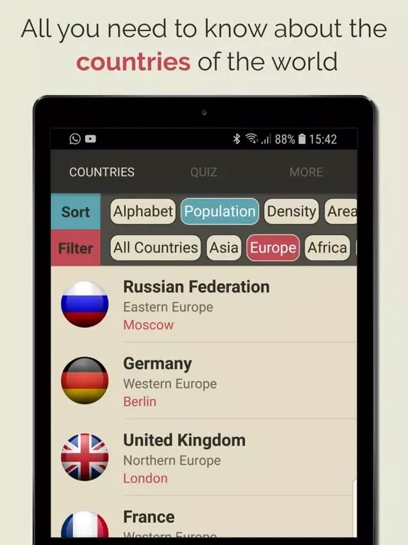 Discover Countries iPad  スクリーンショット