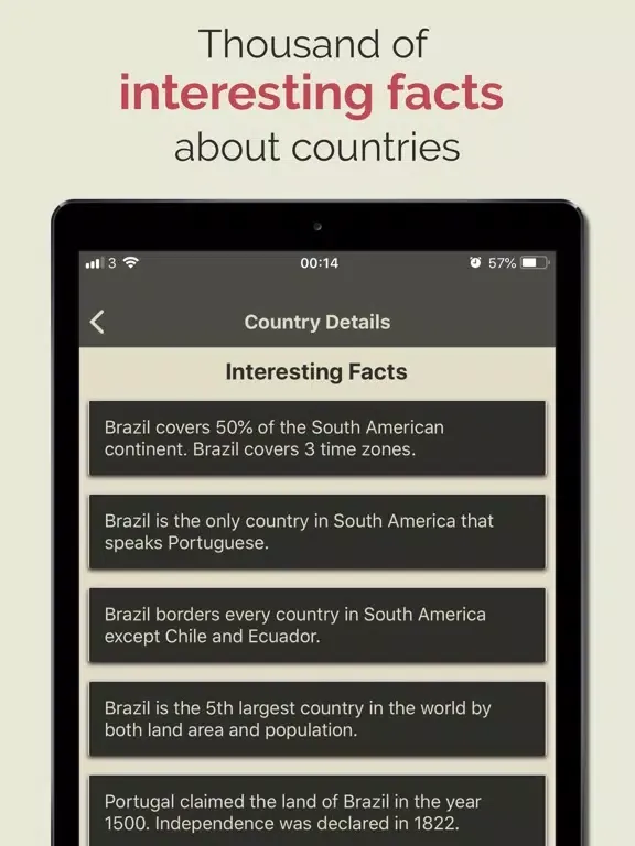 Discover Countries iPad  スクリーンショット