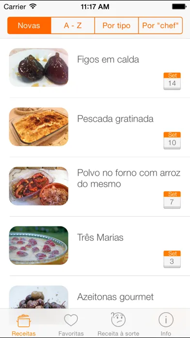 ภาพหน้าจอของ Receitas Nham