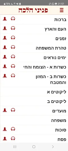 Peninei Halachah Ekran Görüntüleri