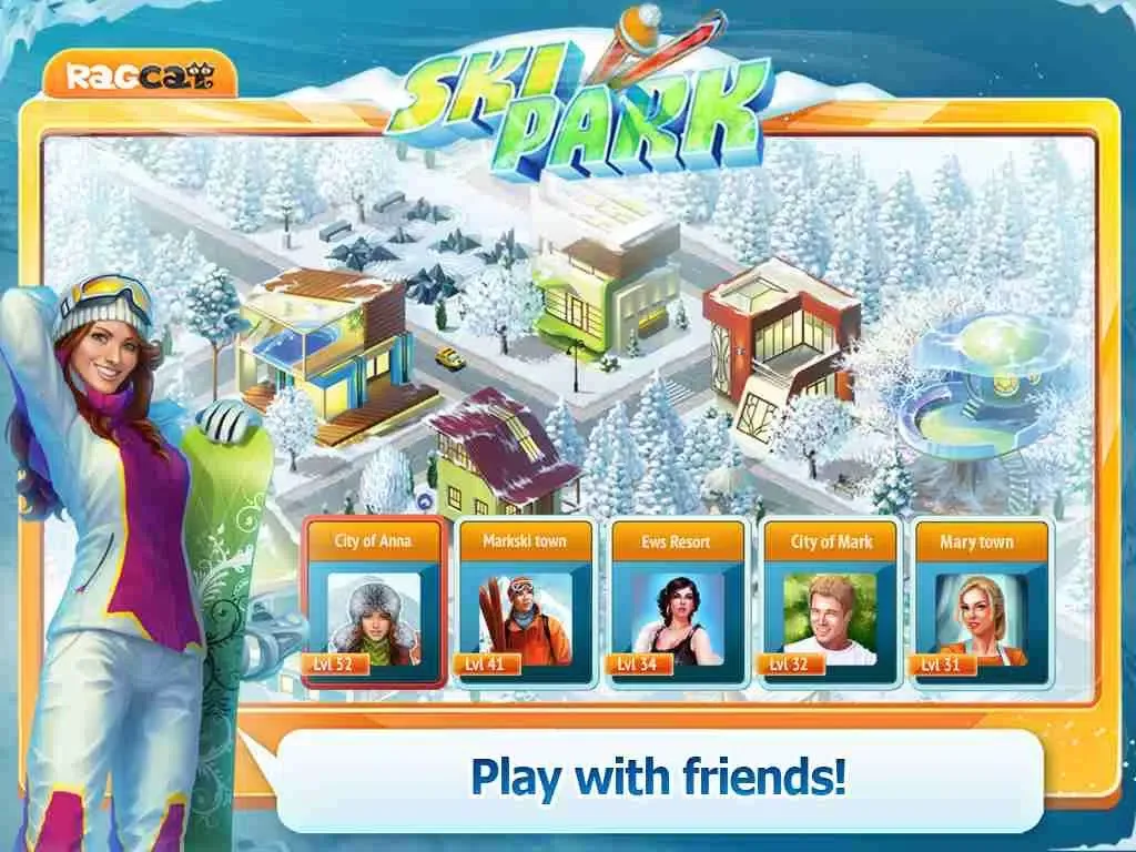 Capturas de tela do Ski Park HD: Build Resort and Find Objects! iPad 