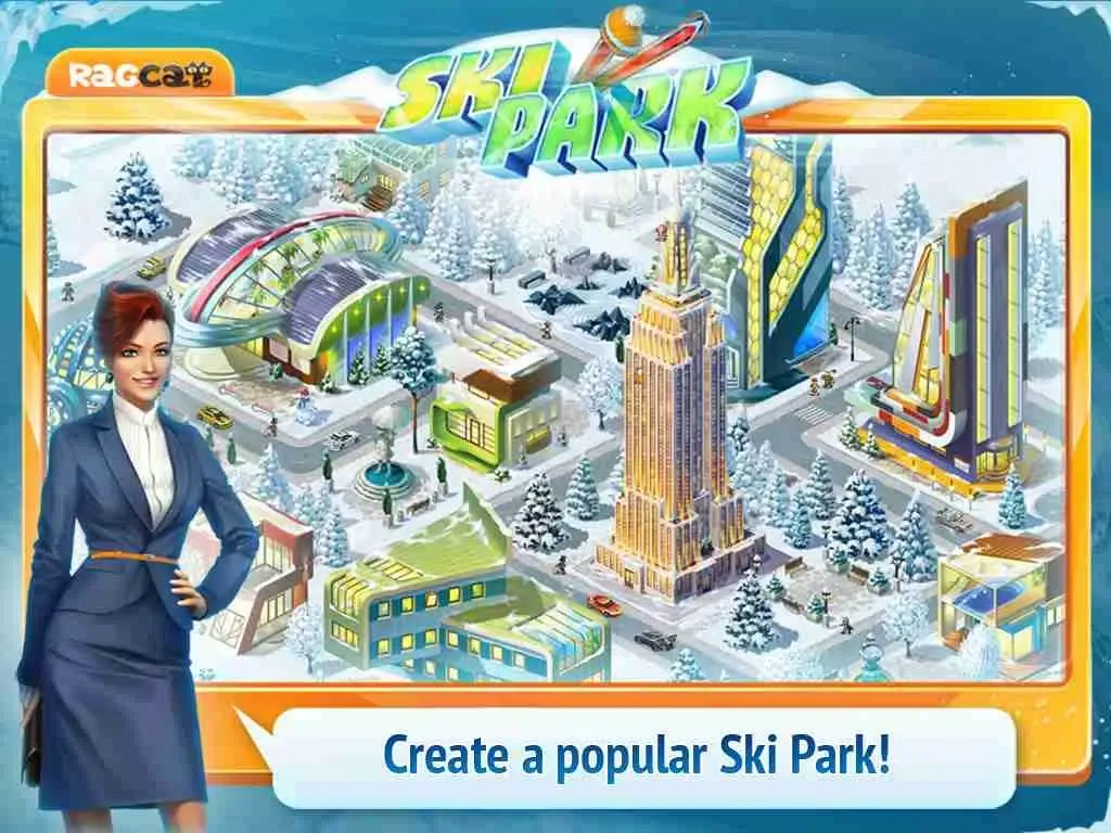 Capturas de tela do Ski Park HD: Build Resort and Find Objects! iPad 